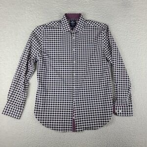 Society of‎ Threads Dress Shirt Mens Medium No Iron 4 Way Stretch Button Up